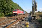 189 072-2 in Worringen mit einem Containerzug am 14.August2010.