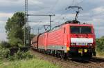 189 030-1 und 189 xxx-x mit Erzzug in Porz Wahn am 06.07.2011