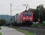 189 062-3 mit LKW-Walter KLV am 18. September 2012 bei Kronach.