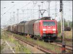 BR 189 070-6 am letzten Samstag bei der ausfahrt aus Dem Seehafen rostock.