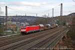 189 100-1 mit einem gemischten Güterzug am 25.02.2014 in Wuppertal Sonnborn.
