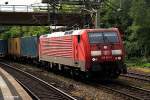 189 016-9 zog einen containerzug am 02.05.14 durch hh-harburg