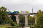 dispolok 189 903 auf dem Traunviadukt in Traunstein in Richtung Salzburg am 03.01.2018