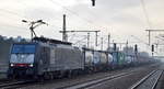 MEG - Mitteldeutsche Eisenbahn GmbH mit der MRCE Dispo  ES 64 F4-805  [NVR-Number: 91 80 6189 805-5 D-DISPO] und Containerzug am 23.01.19 Bf.
