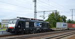 European Railway Carrier sp. z o.o., Wrocław [PL] mit der MRCE Dispo  ES 64 F4-805  [NVR-Nummer: 91 80 6189 805-5 D-DISPO] und Containerzug am 08.09.20 Bf. Golm (Potsdam).