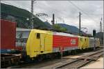 E189 904RT der RTC und E189 910 der Lokomotion rollen, nach der Beigabe der ES64U2-041 als Schiebelok. mit dem  WINNER-EXPRESS  nach Verona. (28.06.07)