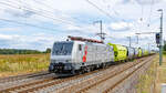 91 80 6189 115 mit einem Getreidezug am 25.08.2024 in Rodleben.