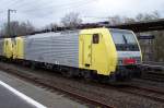 9480 0189 996-2 oder Class 189-VE ist nichts anderes als die SIEMENS-Dispolok ES 64 F4-096, aufgenommen am 16.03.2008 in Frankfurt-Hchst.