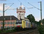 189 992 NC mit dem DGS40028   Brescia-Zug  Brescia Scalo nach  Ede-Wageningen bzw. Rotterdam-Maasvlakte in Rdesheim 29.7.08