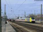 EC 83 nach Verona, angefhrt von ES 64 F4 091, bei der Durchfahrt am Heimeranplatz, 20.03.2010