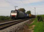 ERS Railways ES 64 F4-290 mit dem DGS 40103 von Rotterdam Waalhaven (NL) nach Melzo (I), bei Erbach (Rheingau); 25.08.2010