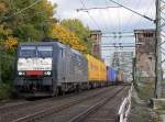 E189 097 / ES 64 F4 997 der ERS Railways kommt von der Klner Sdbrcke am 28.10.2010