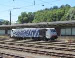 189 914 von Lokomotion rangiert am 02. August 2013 in Kufstein.
