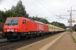 189 801-4 (WLE 81) mit dem Warsteiner-Containerzug in Fahrtrichtung Seelze.