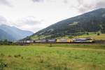 189 912 und 189 926 mit einem KLV am 7. August 2014 bei Dorfgastein.