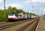 Am 13.05.2015 kam die 189 212 von der ERS Railways ( MRCE dispolok ) aus Richtung Magdeburg nach Niederndodeleben und fuhr weiter in Richtung Braunschweig .