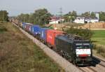 ES 64 F4-110 mit DGS 40103 (ERS, Rotterdam–Melzo) am 21.09.2012 in Buggingen