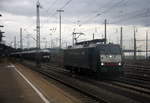 189 288 von der SBB Cargo(International) rangiert in Aachen-West. 
Aufgenommen vom Bahnsteig in Aachen-West.
Bei Wolken am Nachmittag vom 17.11.2016.