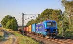 192 005 der EVB mit Containerzug am 26.07.19 in Kerzell 