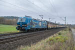 192 101-4 mit einem Autozug bei Kerzell am 13.11.2024.