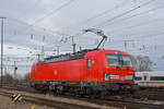 Siemens Vectron der DB 193 323-3 durchfährt solo den badischen Bahnhof. Die Aufnahme stammt vom 08.01.2020.