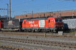 Siemens Vectron 193 342-2 der DB durchfährt den Bahnhof Pratteln.