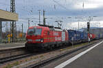 Siemens Vectron 193 342-3 durchfährt am 25.11.2022 den badischen Bahnhof.