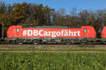 DB Cargo Siemens Vectron 193 338-1  am 16.11.24 bei Eglharting.