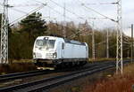 Am 31.12.2017 Rangierfahrt von der 193 247-4 von der SETG (ELL) in Borstel .