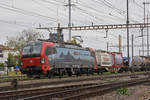 Siemens Vectron 193 463-7 durchfährt den Bahnhof Pratteln. Die Aufnahme stammt vom 24.10.2018.