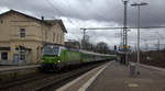 193 991 von Flixtrain kommt mit dem FLX30 von Aachen-Hbf nach Leipzig-Hbf  und kommt durch Herzogenrath als Umleiter und kommt die Kohlscheider-Rampe herunter aus Richtung Aachen,Kohlscheid und fährt in Richtung Übach-Palenberg,Rheydt.
Aufgenommen am Bahnhof von Herzogenrath.
Am Nachmittag vom 2.2.2020.