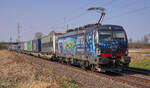 Lokomotive 193 697 von LTE am 26.03.2022 in Bornheim.