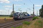 193 623 der RFO führte am 16.07.23 den aus Polen kommenden MAN-Zug durch Wittenberg-Labetz Richtung Dessau.