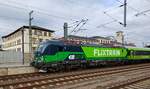 Flixtrain 193 508 mit dem FLX 1243 von Berlin Hbf nach Basel Bad Bf, am 15.02.2024 in Erfurt Hbf.