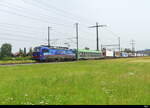 SBB - Lok 91 80 6 193 531-1 mit Rolla unterwegs bei Lyssach am 2024.06.29