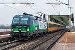 193 222 brachte am 03.03.2018 den regiojet 1033 von Prag nach Wien.