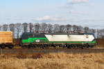 Die 193 285-4 der ELOC am 21.03.2018 in Nassenheide.
Die Maschine wurde 2017 unter der Fabriknummer 22249 bei Siemens München gebaut.
