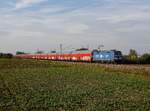 Die 193 848 mit einem Autozug am 06.10.2018 unterwegs bei Moosham.