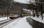 193 640 mit 43146 fuhr am 12.01.19 durch Hockeroda nach Rostock.