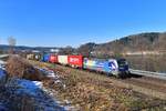 193 824 mit DGS 40679 am 15.02.2019 bei Sandbach.