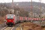 193 475 SBB mit Winner in Wuppertal Steinbeck, am 10.03.2019.