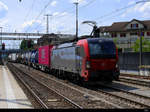 SBB - Lok 193 464-5 mit Güterzug bei der durchfahrt in Rotkreuz am 03.08.2019