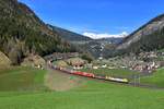 193 551 + 193 557 mit TEC 43100 am 21.04.2018 bei St. Jodok am Brenner.