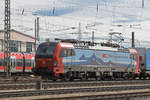 Siemens Vectron 193 463-7 durchfährt den badischen Bahnhof.