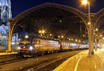 SBB Cargo Intl. 193 517  Adda  am BTE1389 beim Halt in Köln Hbf am 10.01.2020