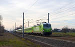 193 247 bespannte am 12.01.20 den Flixtrain 76302 von Stuttgart nach Berlin.