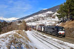 193 666 + 189 918 mit TEC 43823 am 08.02.2020 bei Mühlbachl.