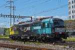 Siemens Vectron 193 717-6 durchfährt solo den Bahnhof Pratteln.