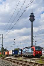 193 473  Luino  vor dem Fernmeldeturm in Nürnberg am 21.07.2020.