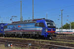 Siemens Vectron 193 521-2 durchfährt den badischen Bahnhof.